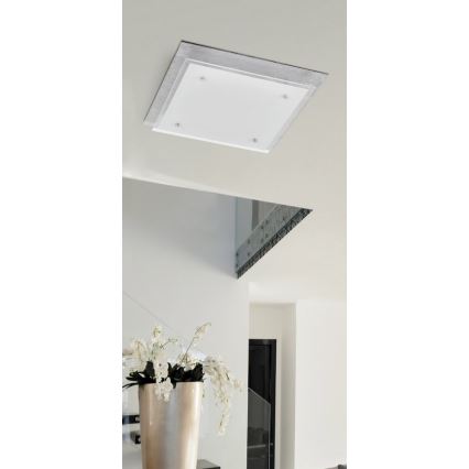 Rabalux 3031 - Светодиодный потолочный светильник JUNE 1xLED/24W/230V серебряный