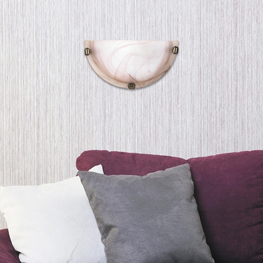 Rabalux - Настенный светильник 1xE27/60W/230V с абажуром из алебастрового стекла