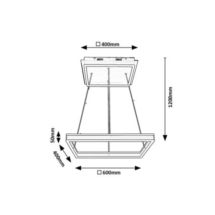Rabalux - Светодиодная подвесная люстра LED/60W/230V