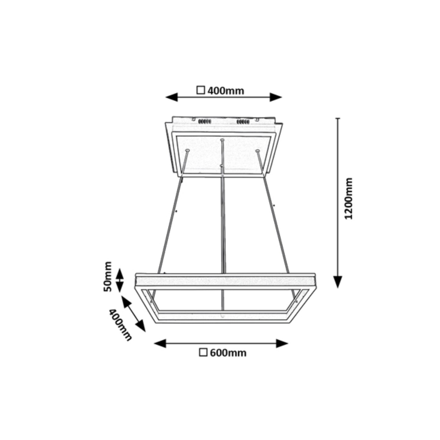 Rabalux - Светодиодная подвесная люстра LED/60W/230V