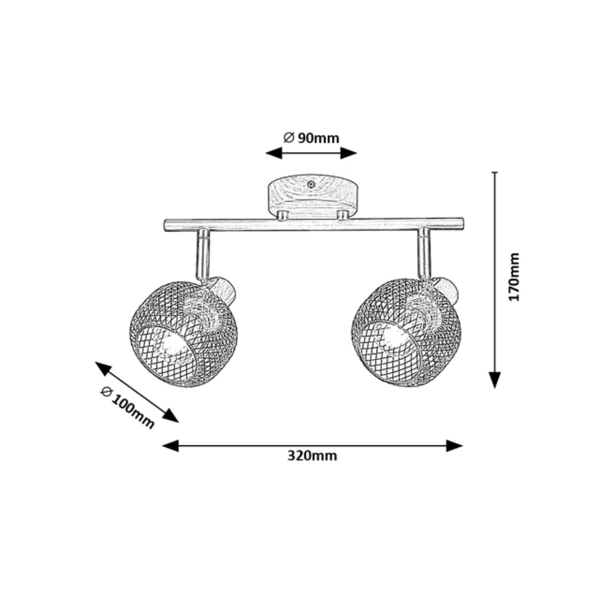 Rabalux - Точковий світильник 2xE14/40W/230V