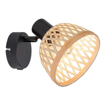 Rabalux 3133 - Настенный точечный светильник RATTAN 1xE14/15W/230V ротанг