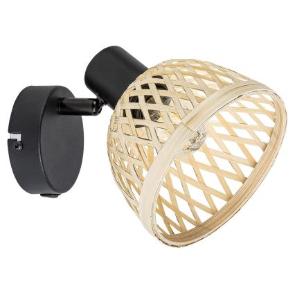 Rabalux 3133 - Настенный точечный светильник RATTAN 1xE14/15W/230V ротанг