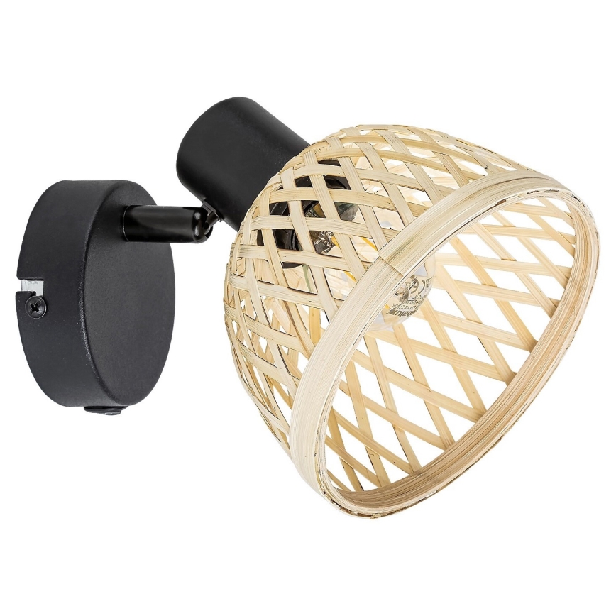 Rabalux 3133 - Настенный точечный светильник RATTAN 1xE14/15W/230V ротанг