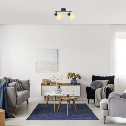 Rabalux - Точечный светильник 2xE14/15W/230V ротанг