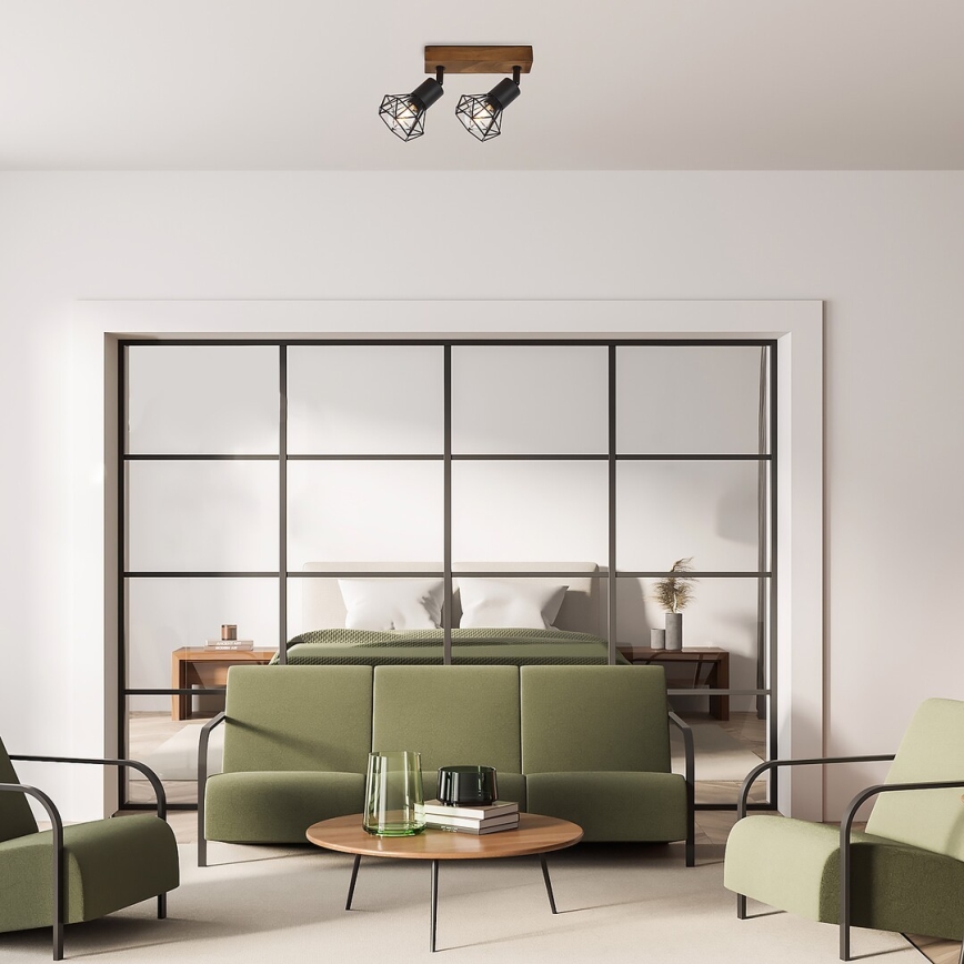 Rabalux - Точечный светильник 2xE14/40W/230V дуб