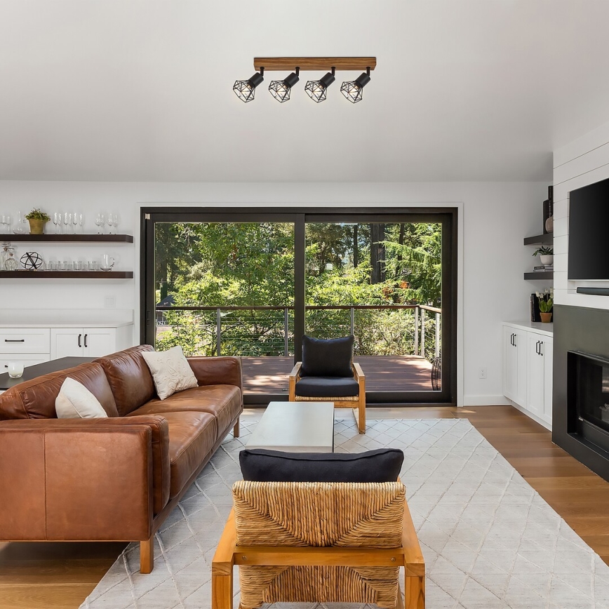 Rabalux - Точечный светильник 4xE14/40W/230V дуб