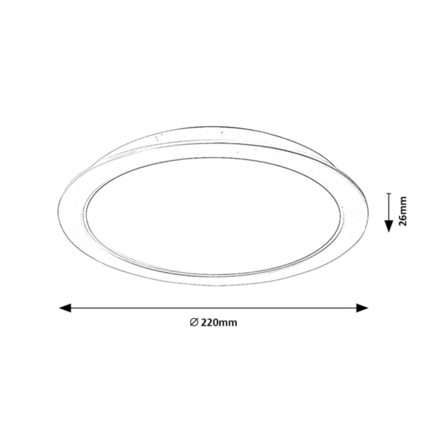 Rabalux - Светодиодный встроенный светильник LED/24W/230V диаметр 22 см