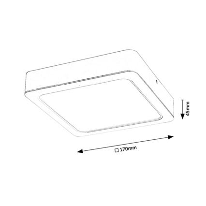 Rabalux - Светодиодный потолочный светильник LED/18W/230V 17 см