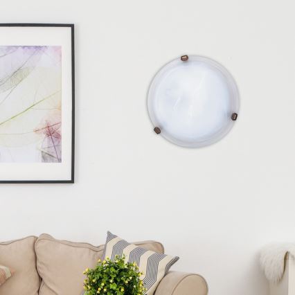 Rabalux - Стельовий світильник 1xE27/60W/230V алебастрове скло