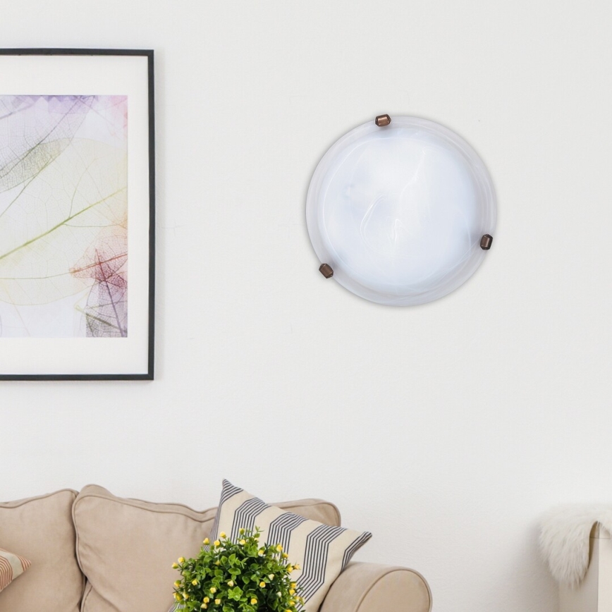 Rabalux - Стельовий світильник 1xE27/60W/230V алебастрове скло