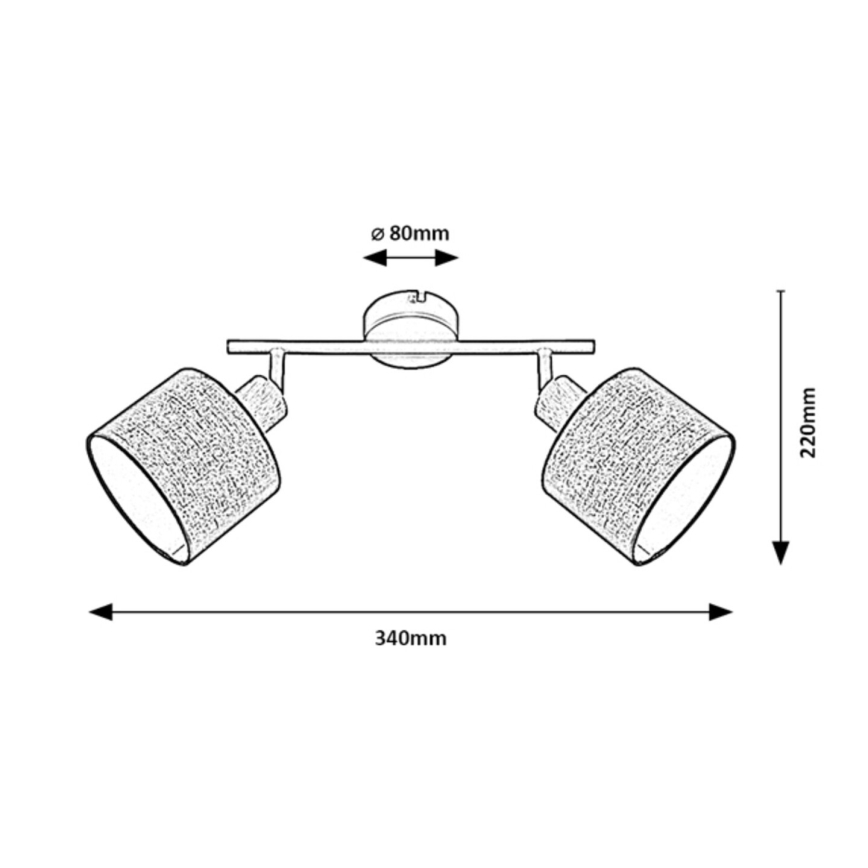Rabalux - Точечный светильник 2xE14/40W/230V