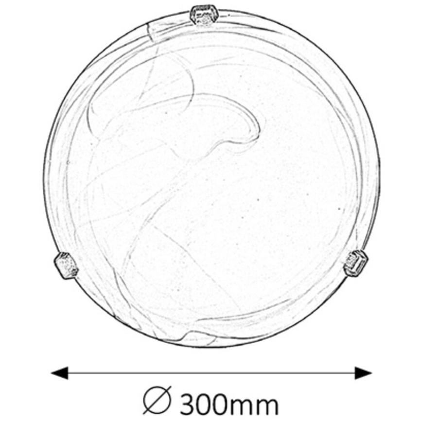 Rabalux - Потолочный светильник 1xE27/60W/230V алебастровое стекло