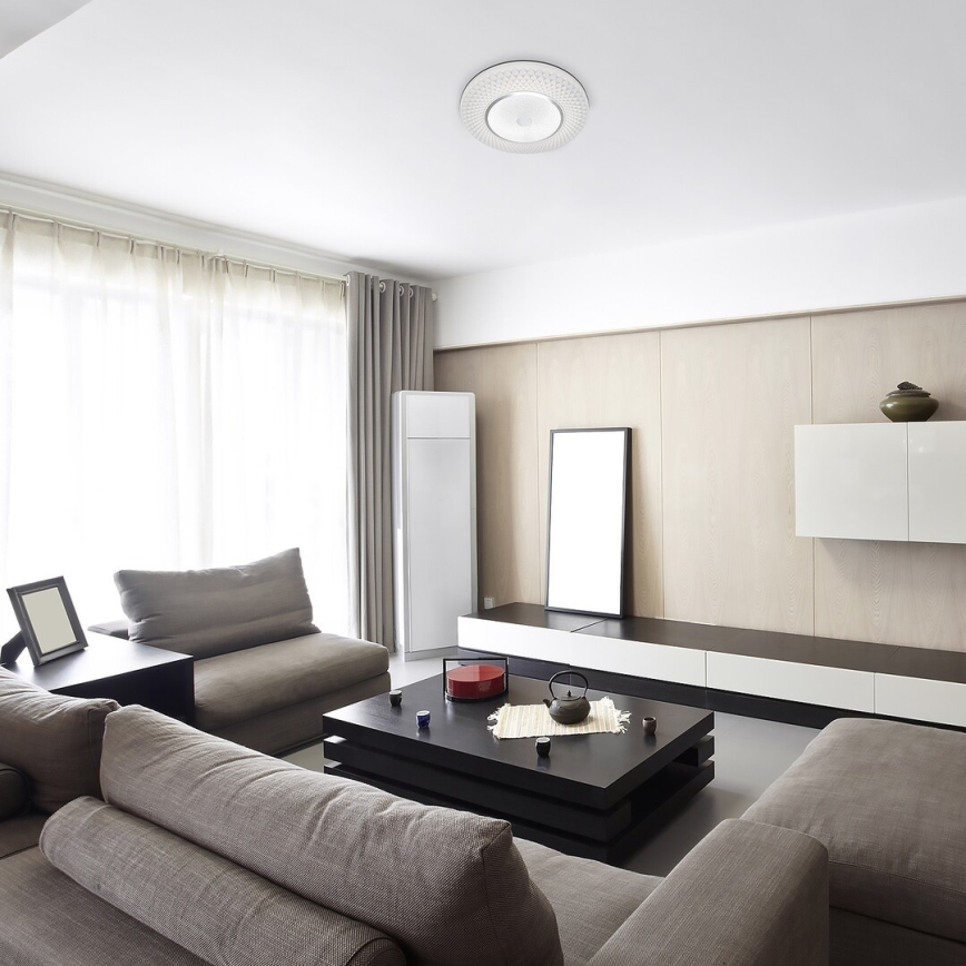 Rabalux - LED стельовий світильник з регулюванням яскравості LED/72W/230V 3000-6500K + дистанційне керування, діам. 48 см