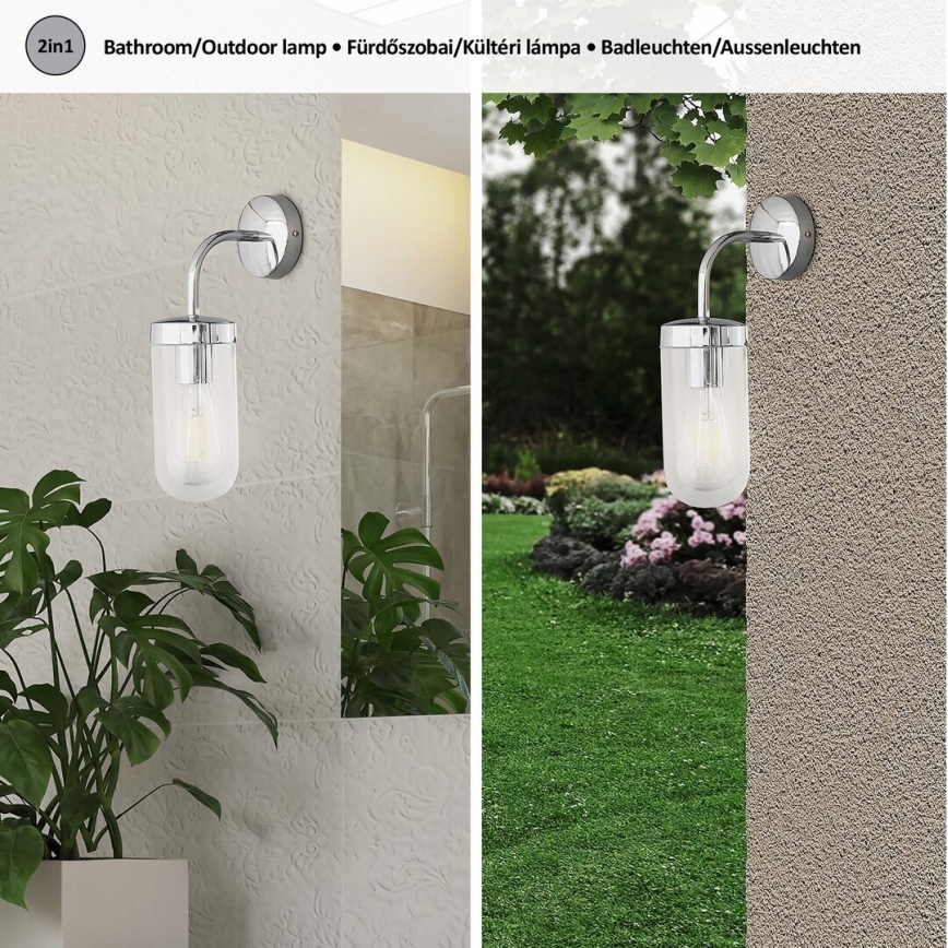 Rabalux - Настенный светильник для ванной комнат 1xE27/60W/230V IP44 хром