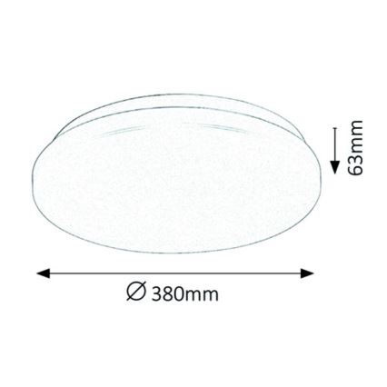 Rabalux - Стельовий LED світильник LED/32W/230V діаметр 38 см