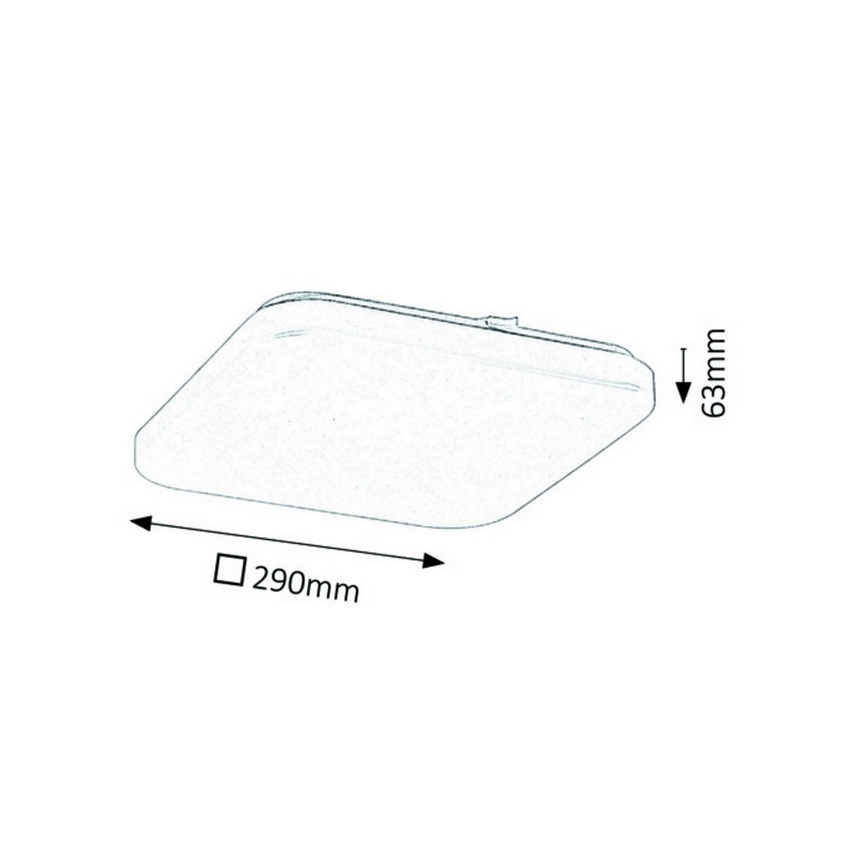 Rabalux - Стельовий LED світильник 1xLED/20W/230V 29x29 см