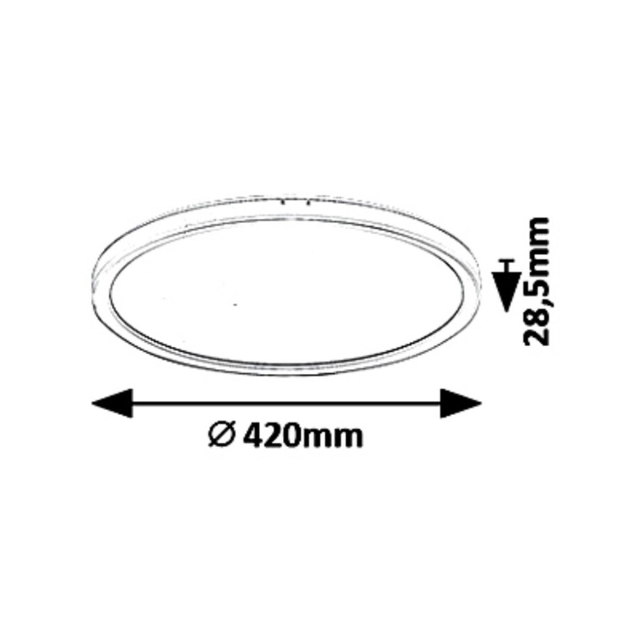 Rabalux - диммируемый светодиодный потолочный светильник, 22 Вт, 230 В, диаметр 42 см