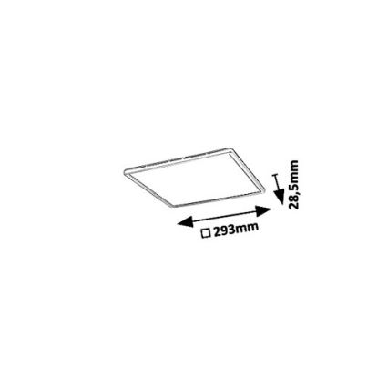 Rabalux - Светодиодный потолочный светильник LED/18W/230V