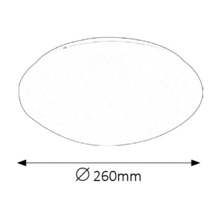 Rabalux - Светодиодный потолочный светильник для ванной комнаты LED/12W/230V IP44 диаметр 26 см