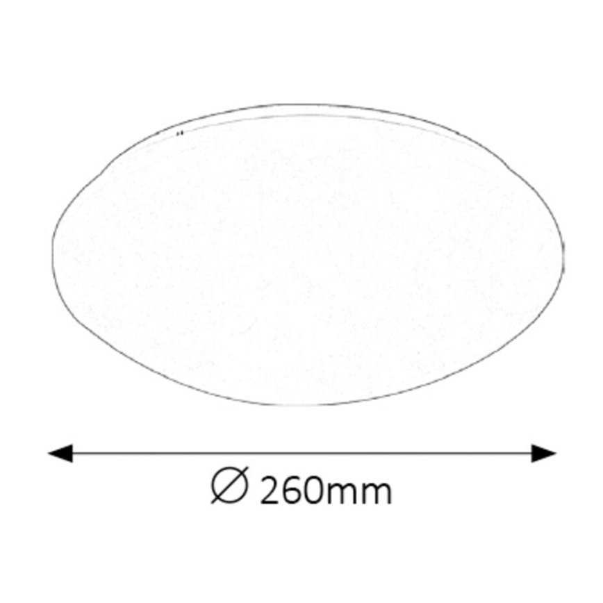 Rabalux - Светодиодный потолочный светильник для ванной комнаты LED/12W/230V IP44 диаметр 26 см