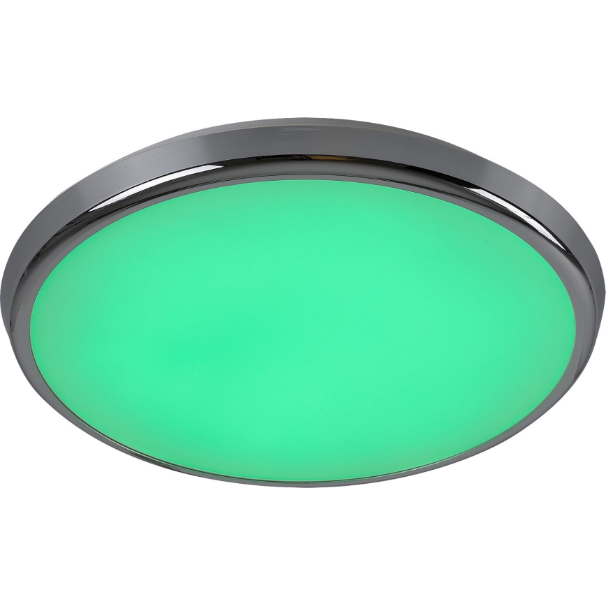 Rabalux - LED RGB Стельовий світильник для ванної з регулюванням яскравості LED/18W/230V діаметр 30 см 3000-6500K IP44 + пульт дистанційного керування