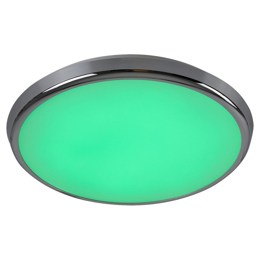 Rabalux - LED RGB Стельовий світильник для ванної з регулюванням яскравості LED/18W/230V діаметр 30 см 3000-6500K IP44 + пульт дистанційного керування