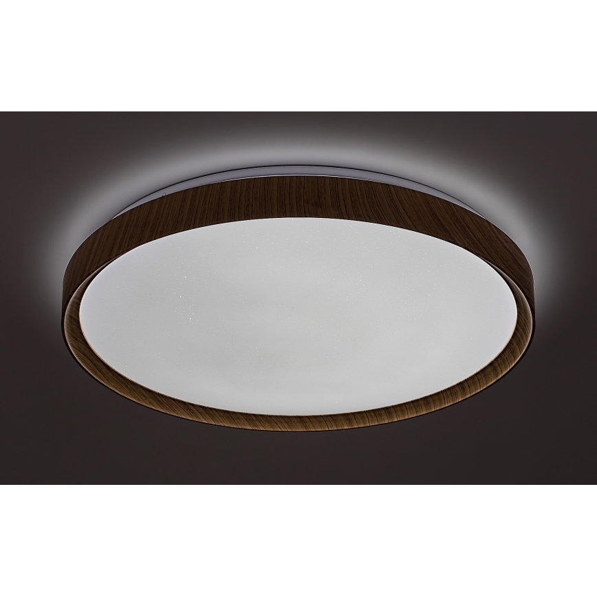 Rabalux - Светодиодный потолочный светильник с регулированием яркости LED/50W/230V 3000-6500K бук + дистанционное управление