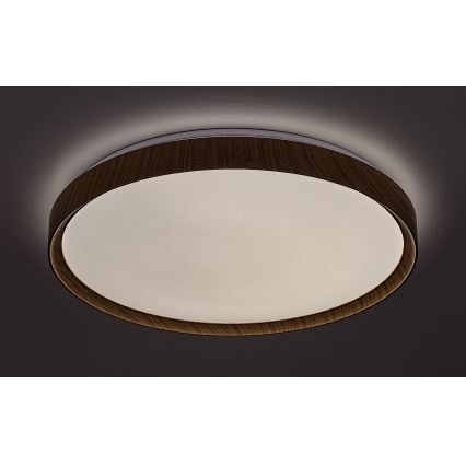 Rabalux - Светодиодный потолочный светильник с регулированием яркости LED/50W/230V 3000-6500K бук + дистанционное управление