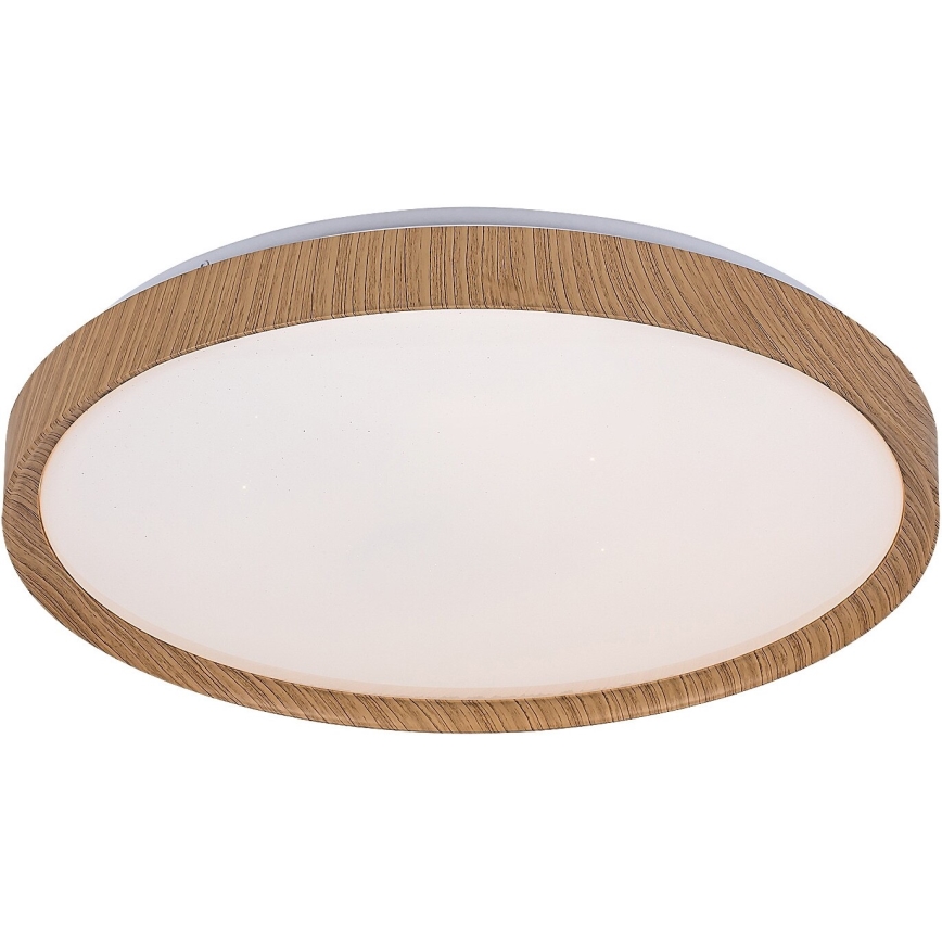 Rabalux - Светодиодный потолочный светильник с регулированием яркости LED/50W/230V 3000-6500K бук + дистанционное управление