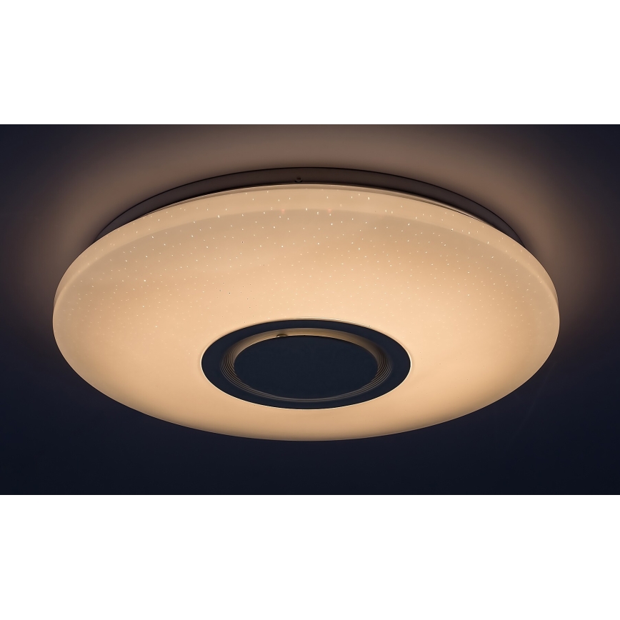 Rabalux - LED RGB Стельовий світильник з регулюванням яскравості та динаміком LED/24W/230V Wi-Fi Tuya + пульт дистанційного керування