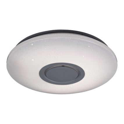 Rabalux - LED RGB Стельовий світильник з регулюванням яскравості та динаміком LED/24W/230V Wi-Fi Tuya + пульт дистанційного керування