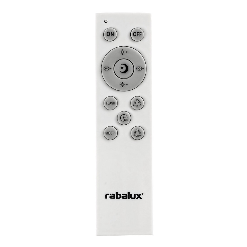 Rabalux - Светодиодный потолочный RGB-светильник с регулированием яркости и динамиком LED/24W/230V Wi-Fi Tuya + дистанционное управление