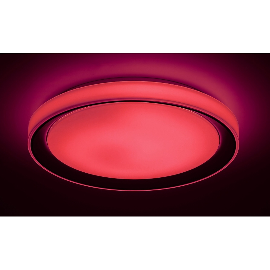 Rabalux - Светодиодный потолочный RGB-светильник с регулированием яркости LED/40W/230V 2700-6500K Wi-Fi Tuya  + дистанционное управление