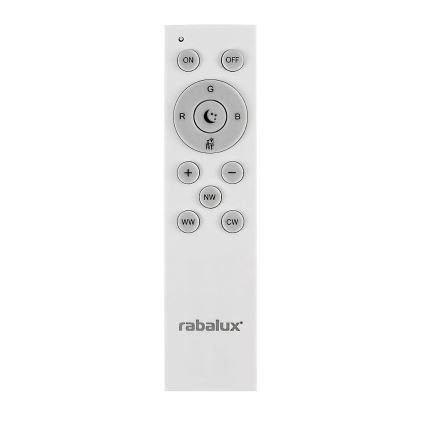 Rabalux - Светодиодный потолочный RGB-светильник с регулированием яркости LED/40W/230V 2700-6500K Wi-Fi Tuya  + дистанционное управление