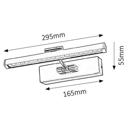 Rabalux - LED підсвітка картин LED/5W/230V