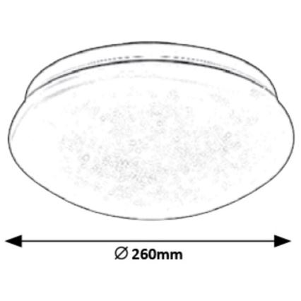 Rabalux - Светодиодный потолочный светильник LED/12W/230V