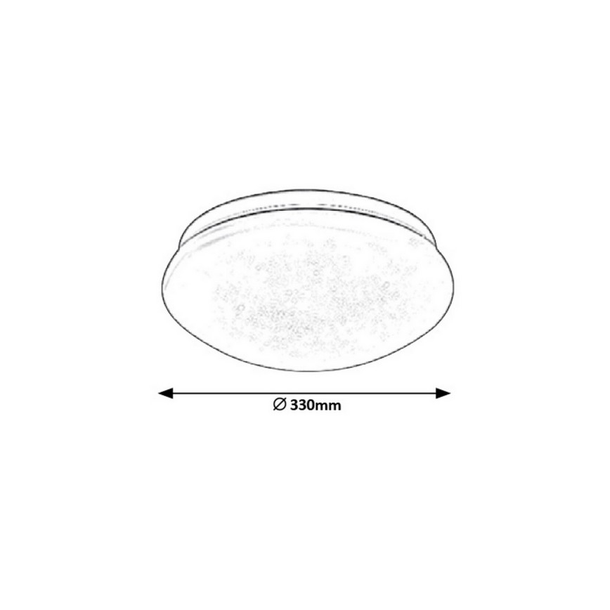 Rabalux - Светодиодный потолочный светильник LED/18W/230V диаметр 33 см