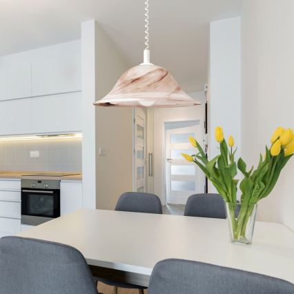 Rabalux - Люстра 1xE27/60W/230V алебастрове скло