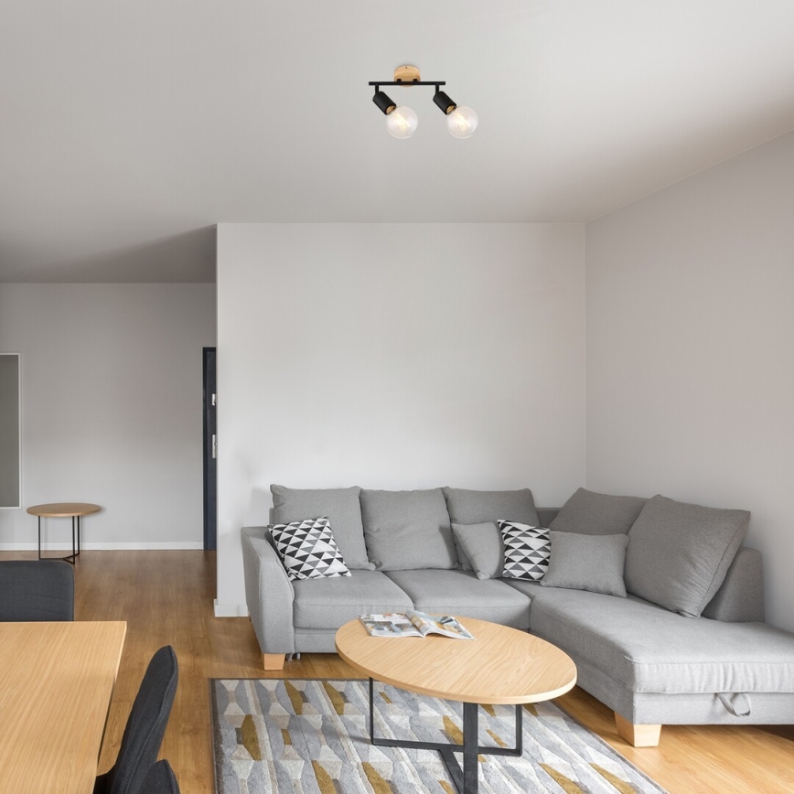 Rabalux - Точечный светильник 2xE27/40W/230V каучук