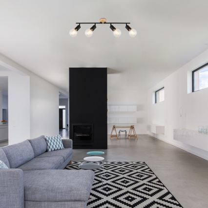 Rabalux - Точковий світильник 4xE27/40W/230V каучук