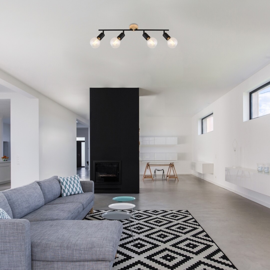 Rabalux - Точковий світильник 4xE27/40W/230V каучук