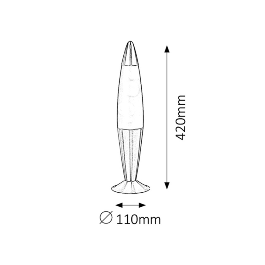 Rabalux - Лавовая лампа 1xE14/25W/230V