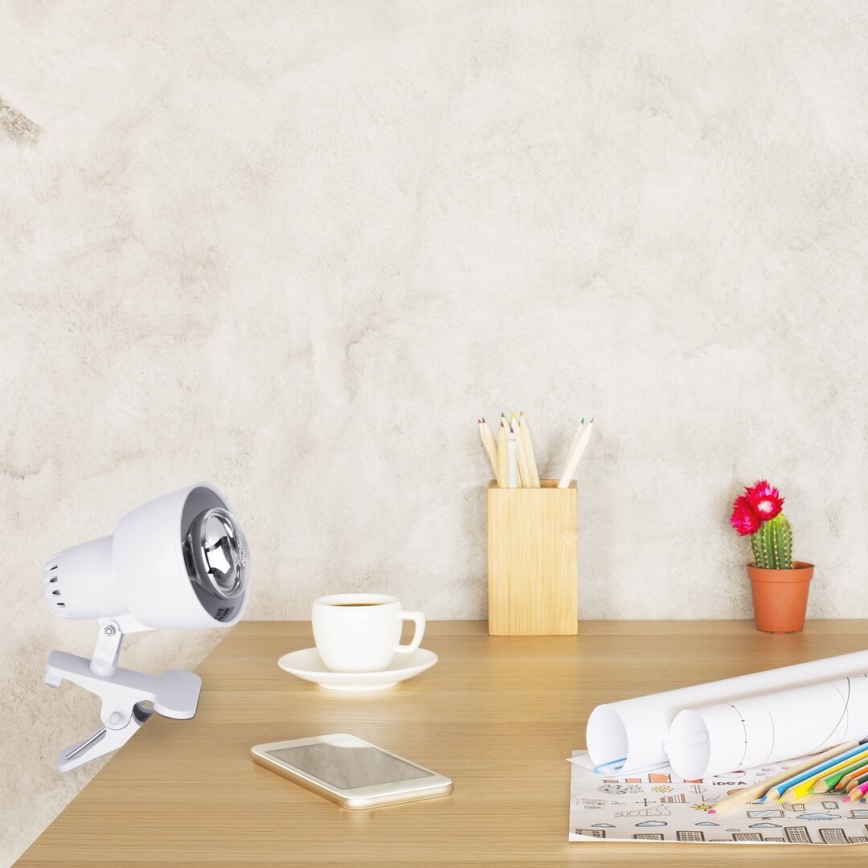 Rabalux - Лампа з затискачем 1xE14/40W/230V білий