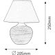 Rabalux 4392 - Настольная лампа MOLLY E14/40W