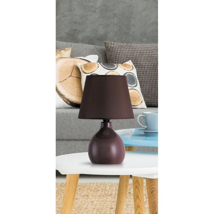 Rabalux 4476 - Настольная лампа INGRID 1xE14/40W/230V коричневая
