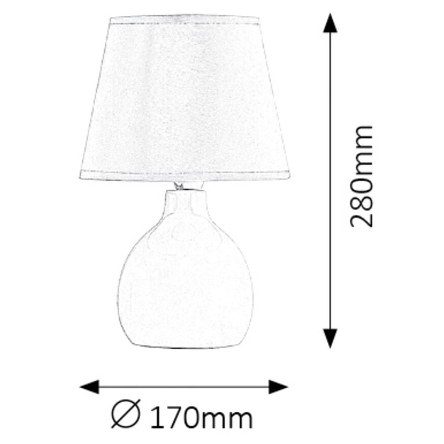 Rabalux 4476 - Настольная лампа INGRID 1xE14/40W/230V коричневая