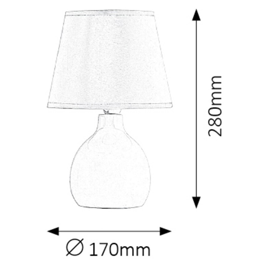 Rabalux 4477 - Настольная лампа INGRID 1xE14/40W/230V зеленая