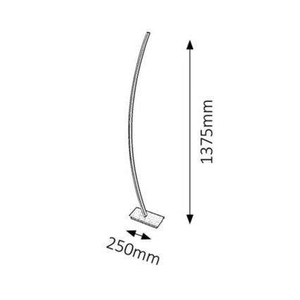 Rabalux 4490 - Светодиодный торшер ADDISON 1xLED/26W/230V