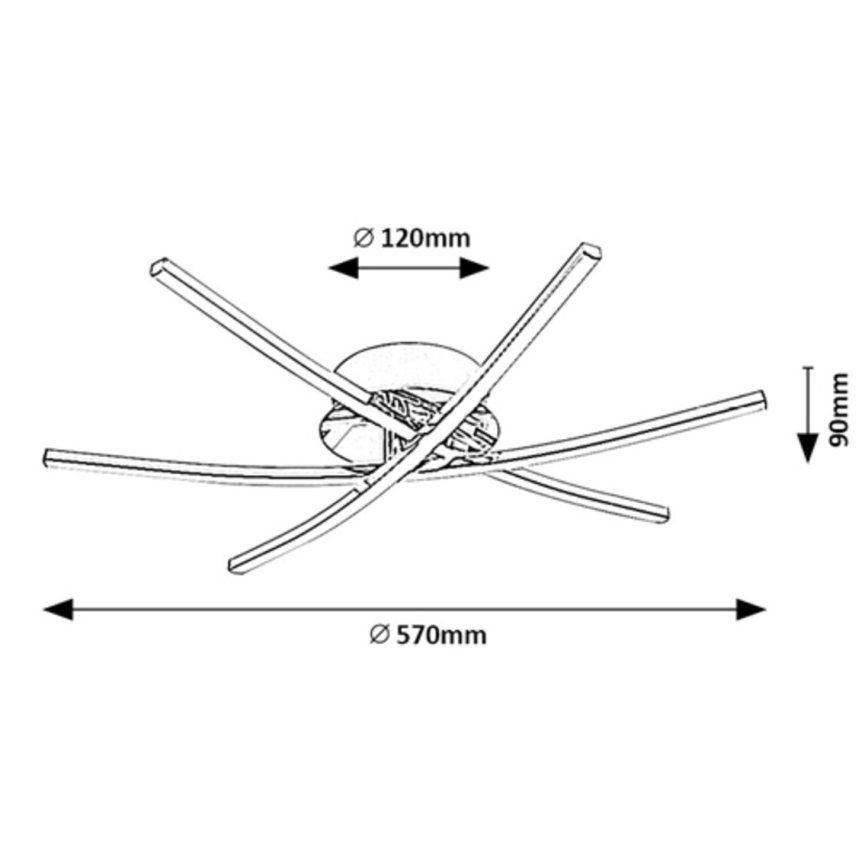 Rabalux - Светодиодный потолочный светильник LED/21W/230V 4000K